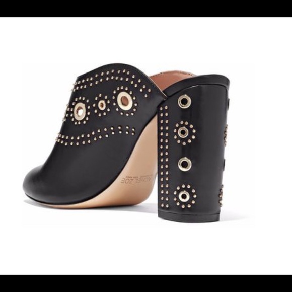 Rachel Zoe Eyelet Embellished Leather Mule - Picture 4 of 6